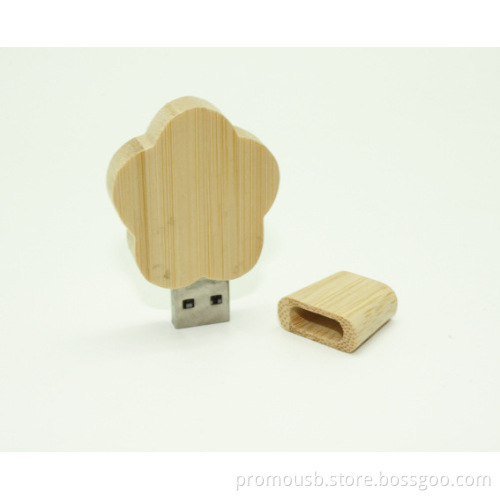 Custom Usb Drives Flower wood 8GB Promotional pendrive